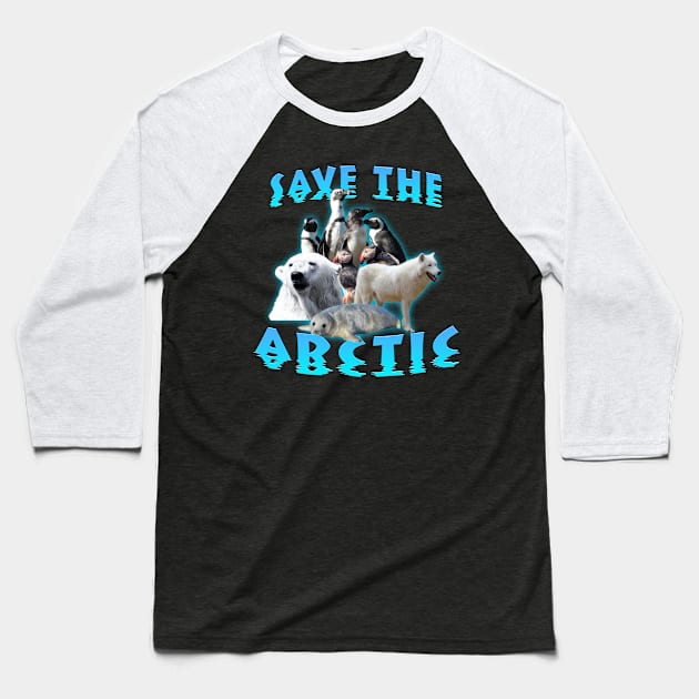 Save The Arctic Baseball T-Shirt by Shawnsonart